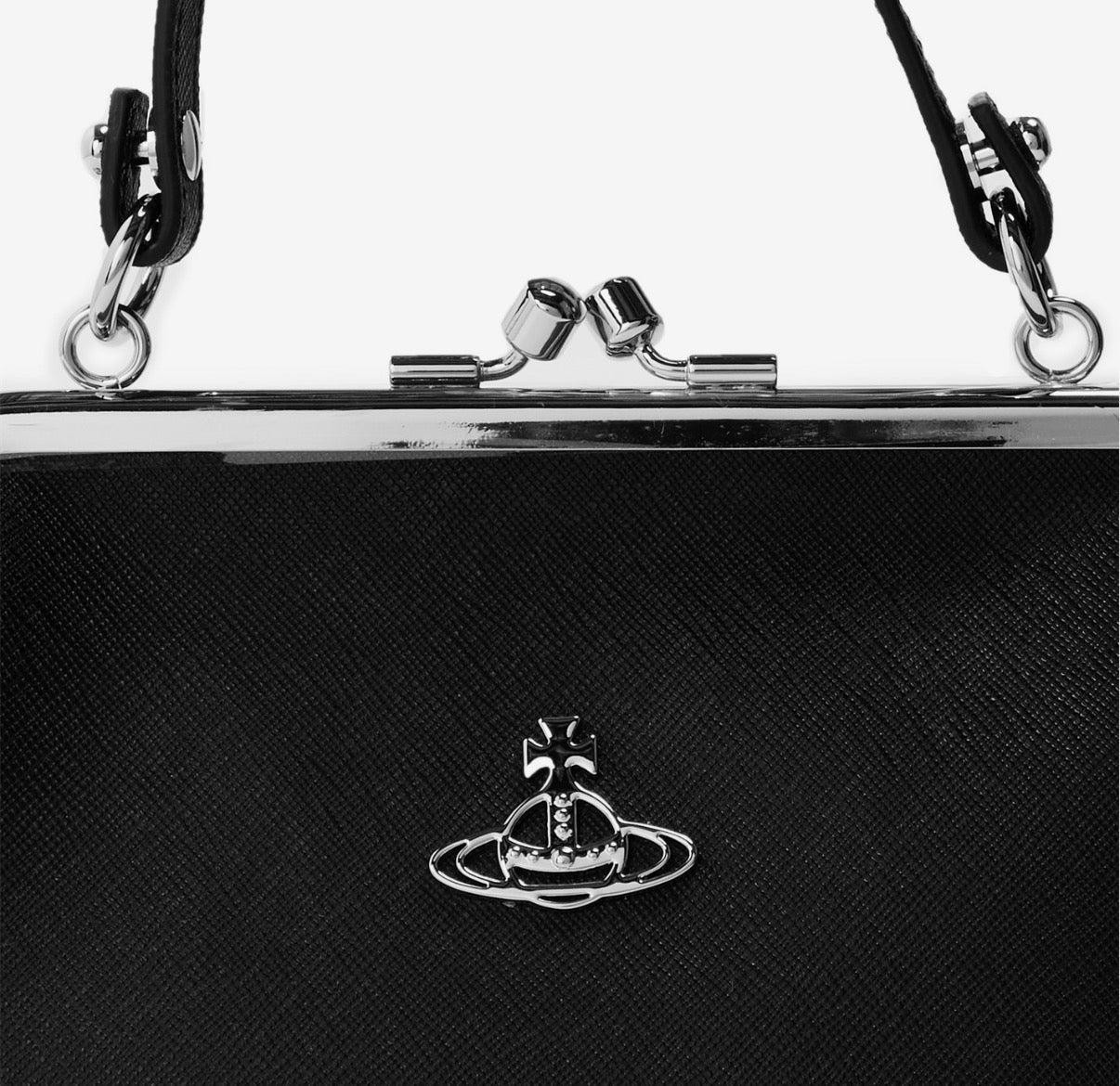 VIVIENNE WESTWOOD GRANNY LEATHER FRAME PURSE BAG