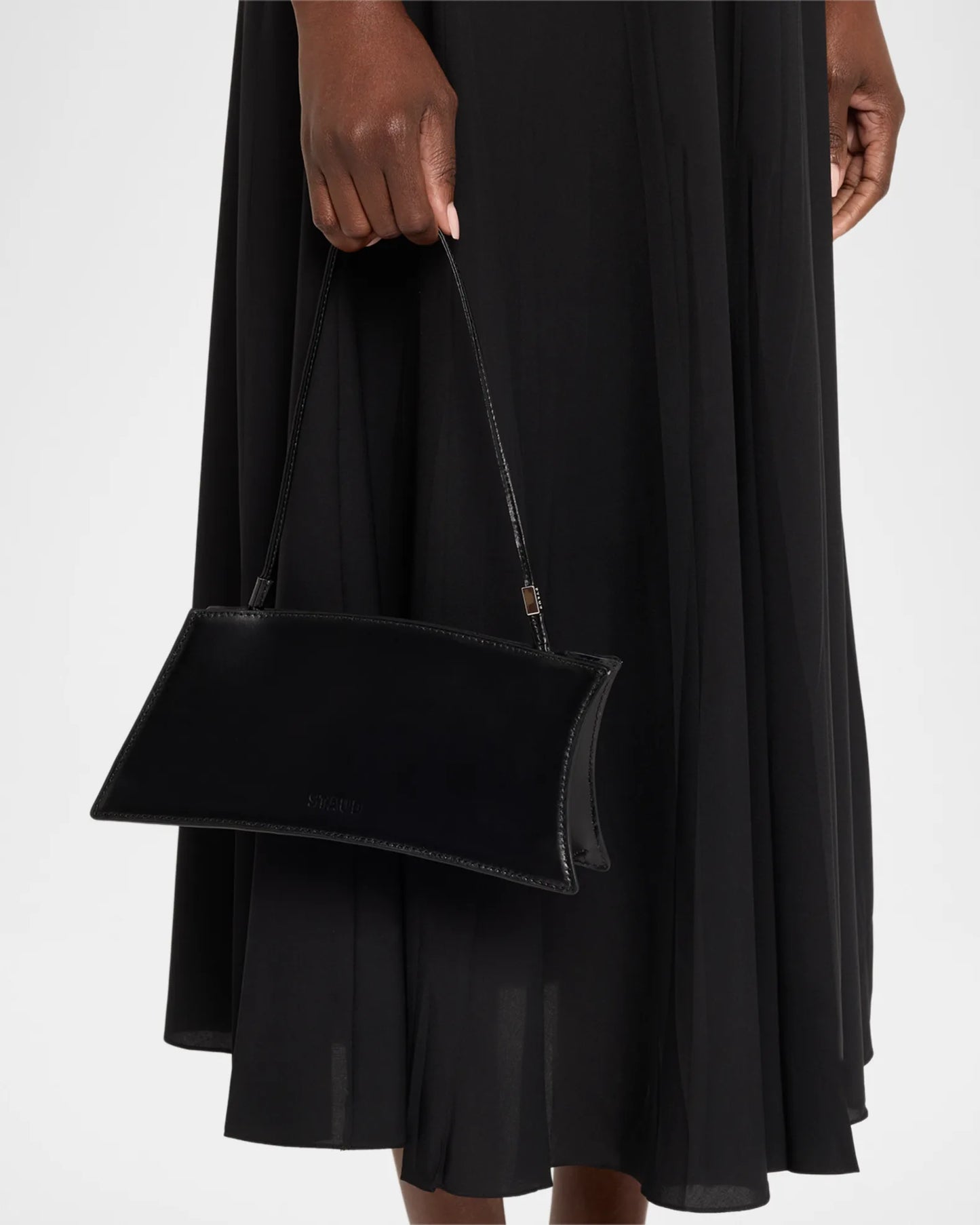 STAUD Coco Smooth Leather Shoulder Bag