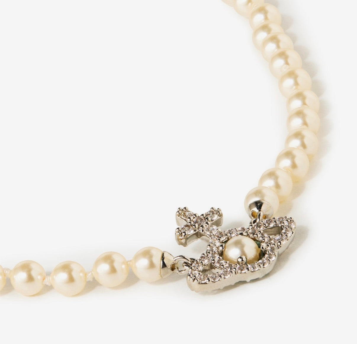 Vivienne Westwood Olympia Orb Faux Pearl Necklace