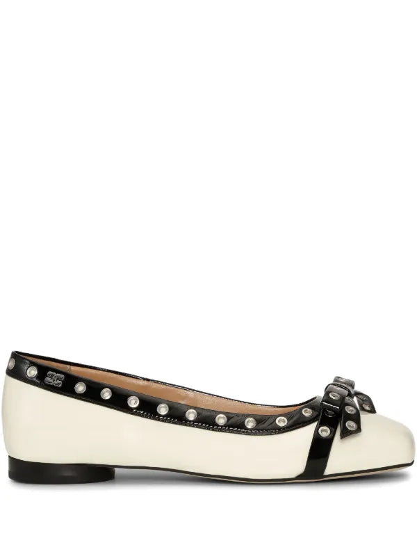 GANNI Eyelets ballerina flats