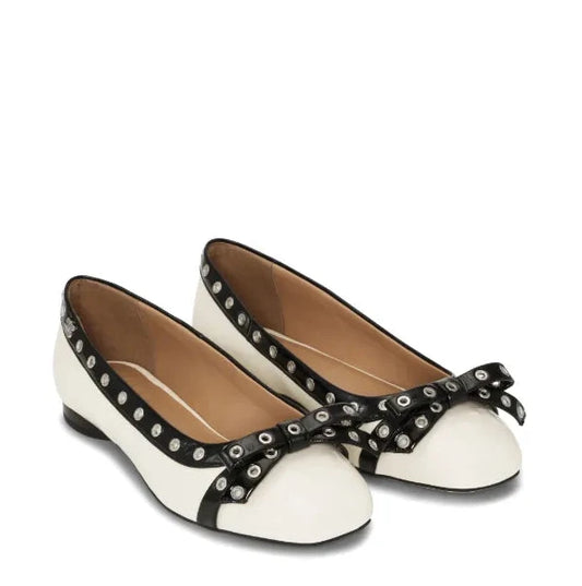 GANNI Eyelets ballerina flats