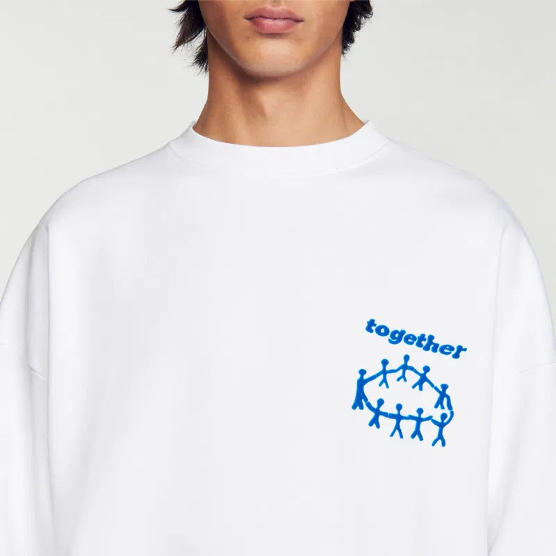 Sandro Together sweatshirt in white