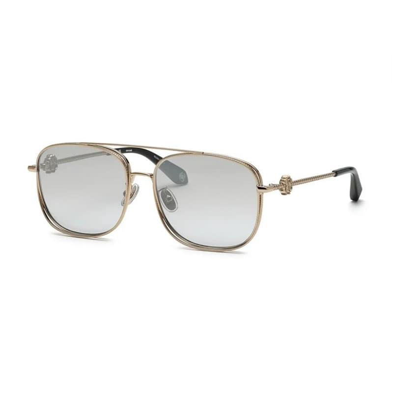 Roberto Cavalli Aviator logo glasses