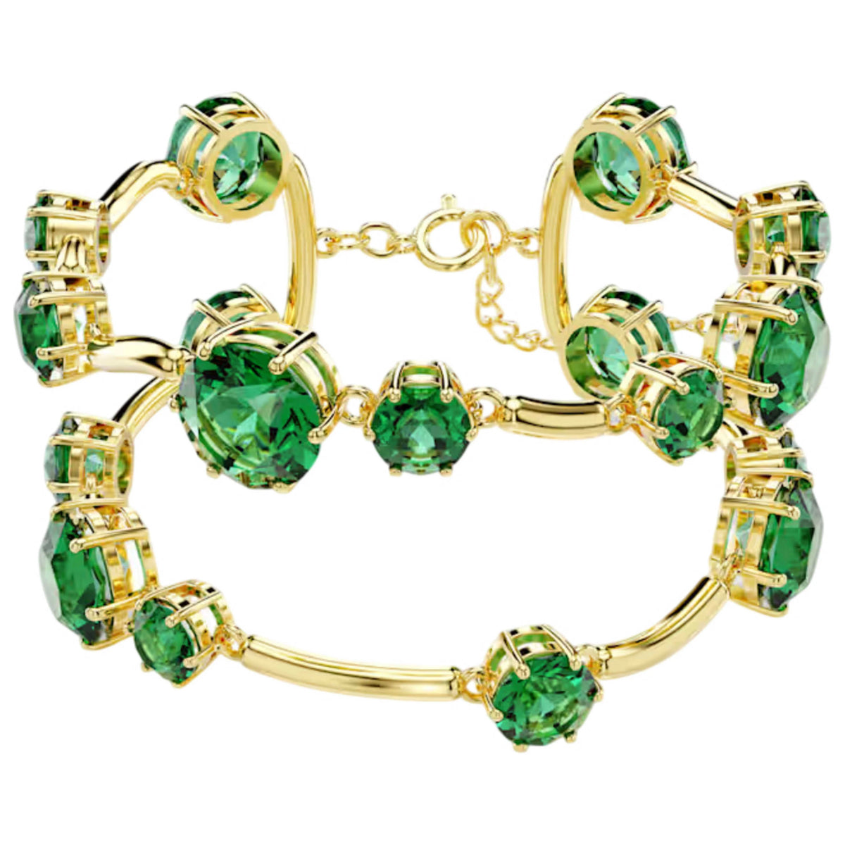 Swarovski Green/Gold Bracelet