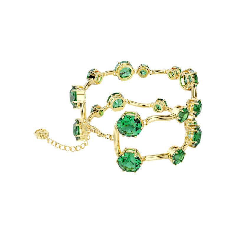 Swarovski Green/Gold Bracelet