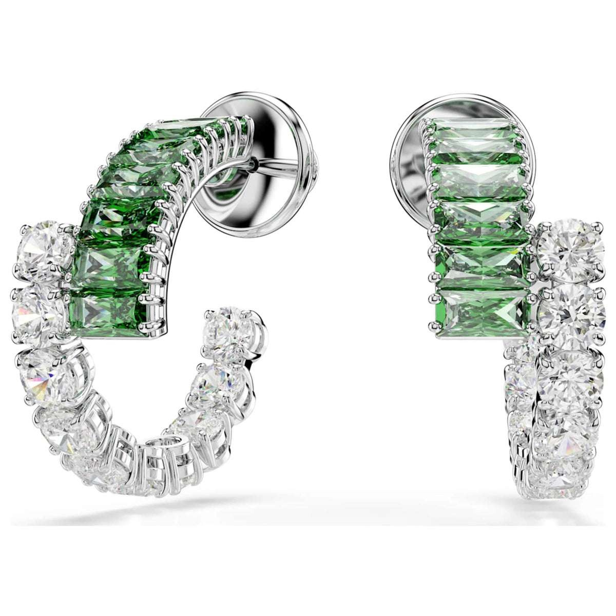 Swarovski green earrings