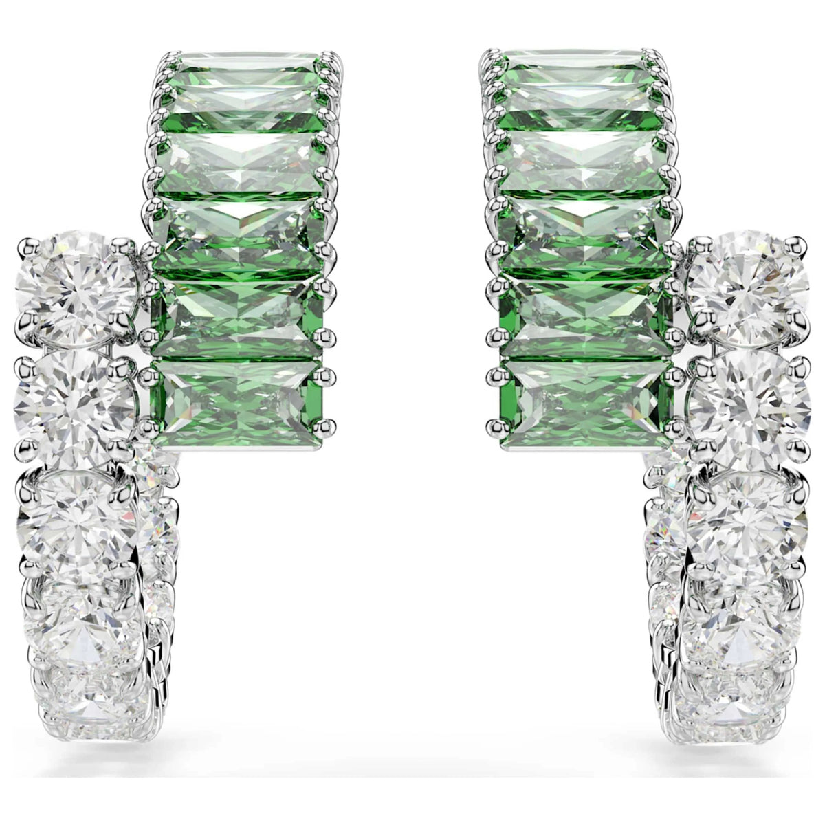 Swarovski green earrings