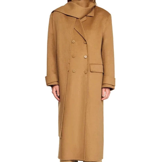 Sandro camel coat