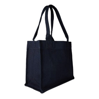 Blue Ganni Large Easy Shopper Washed Tote Bag