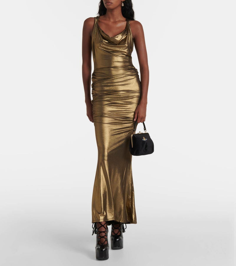 Vivienne Westwood Granny velvet Saffiano Crossbody bag