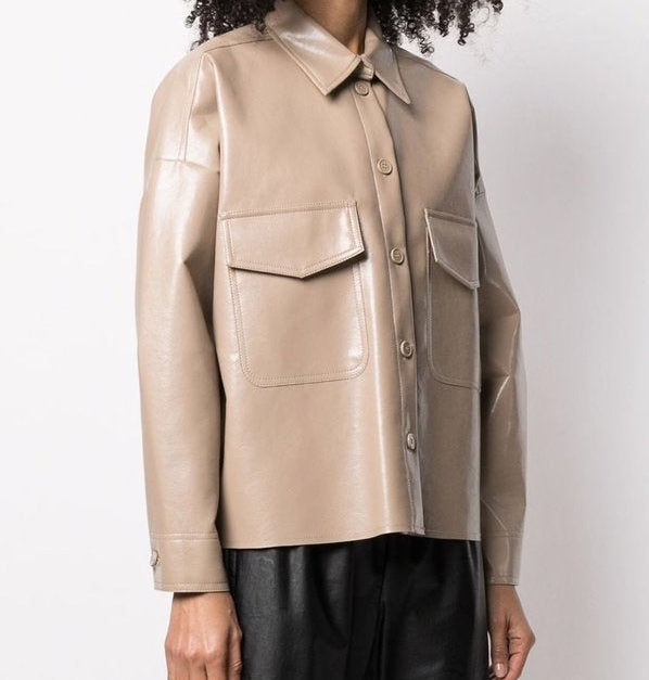 MM6 Maison Margiela faux leather Jacket