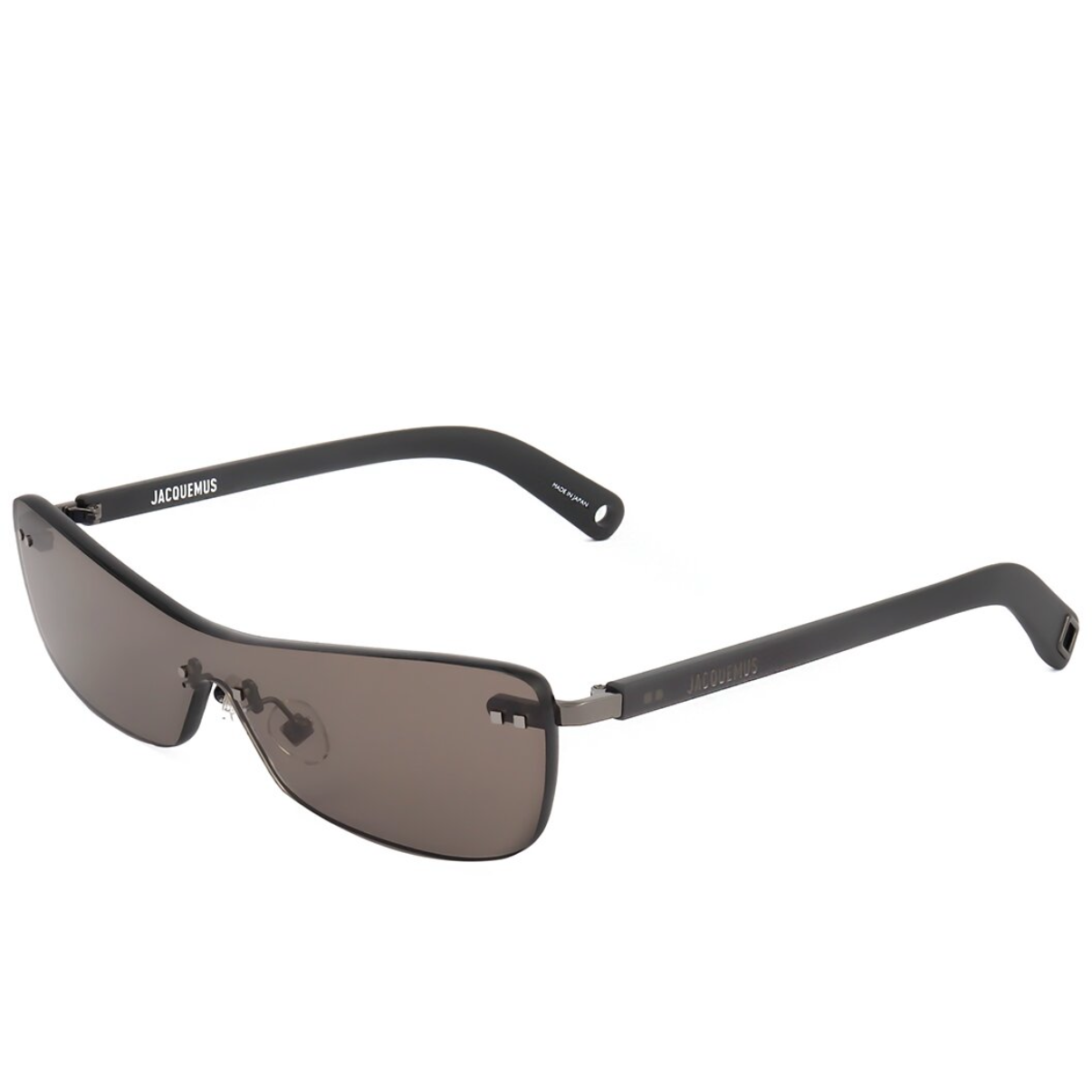 Jacquemus Miranda brown rimless sunglasses