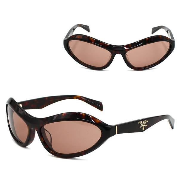 Prada biker-frame sunglasses in brown