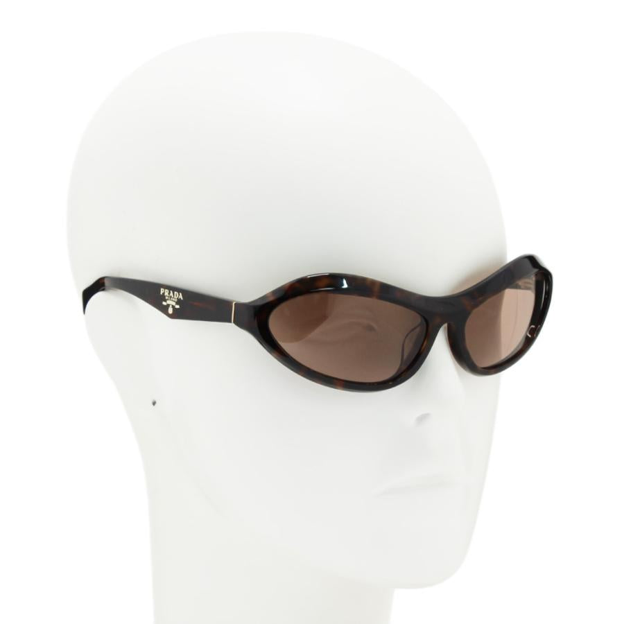 Prada biker-frame sunglasses in brown