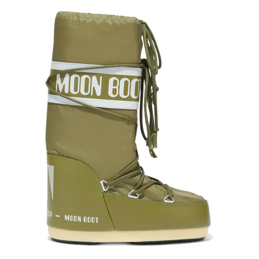 Nylon Moon Boots in Khaki