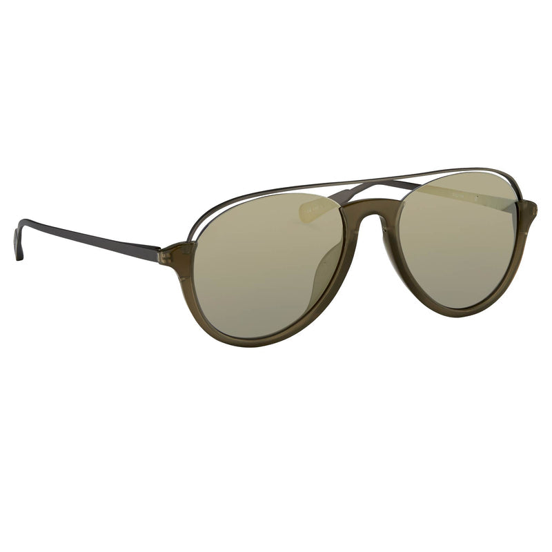 Linda Farrow x Kris Van Assche aviator sunglasses