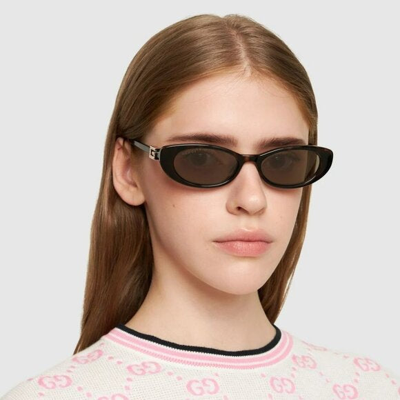 Gucci Cat Eye-Frame Injected Sunglasses