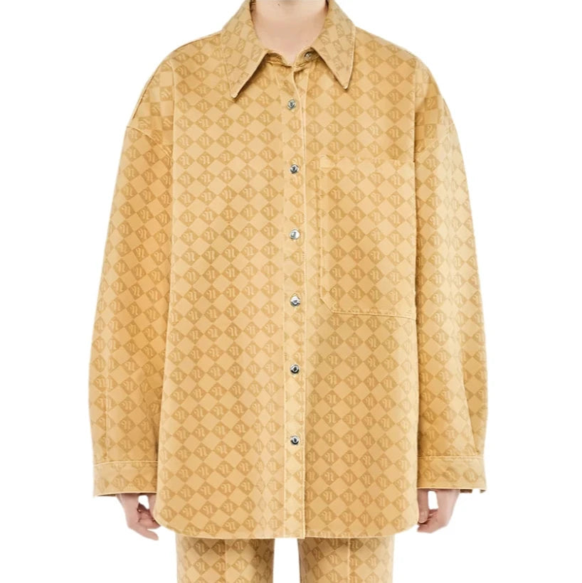 Nanushka Aarna Camel Shirt