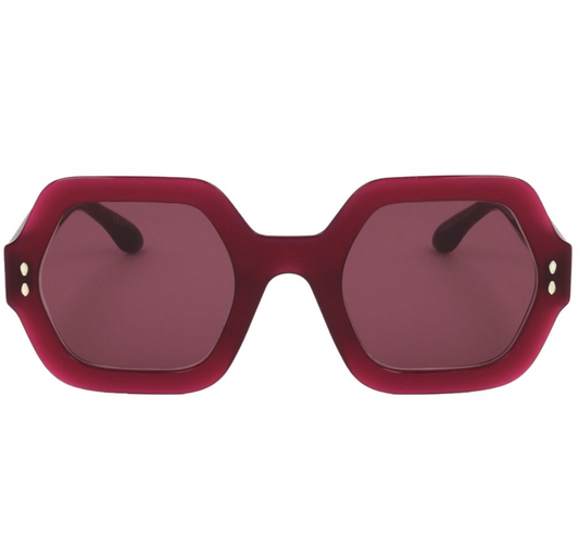Isabel Marant oversized red sunglasses