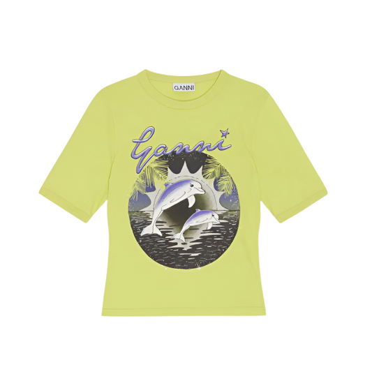 Ganni Relaxed Dolphins T-shirt