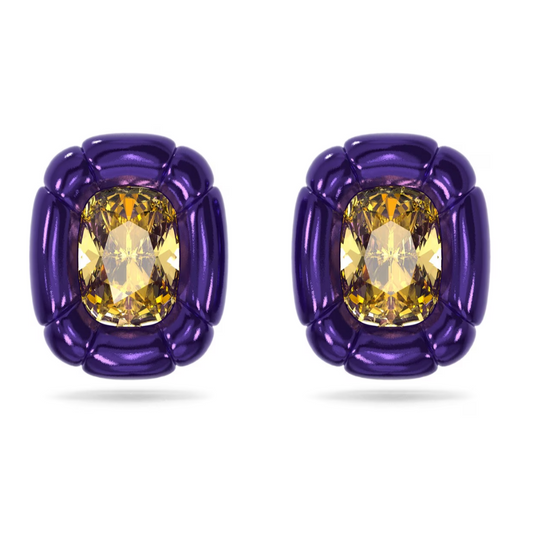 Swarovski Dulcis clip earrings, Purple