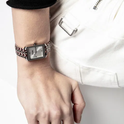 ZADIG & VOLTAIRE  Pattern Printed Strap Timeline Watch