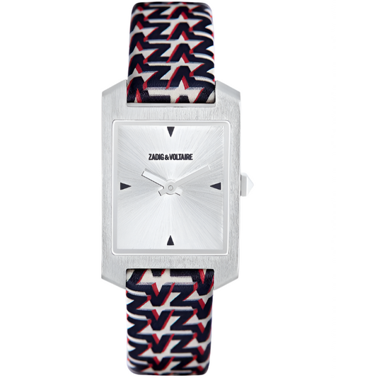 ZADIG & VOLTAIRE  Pattern Printed Strap Timeline Watch