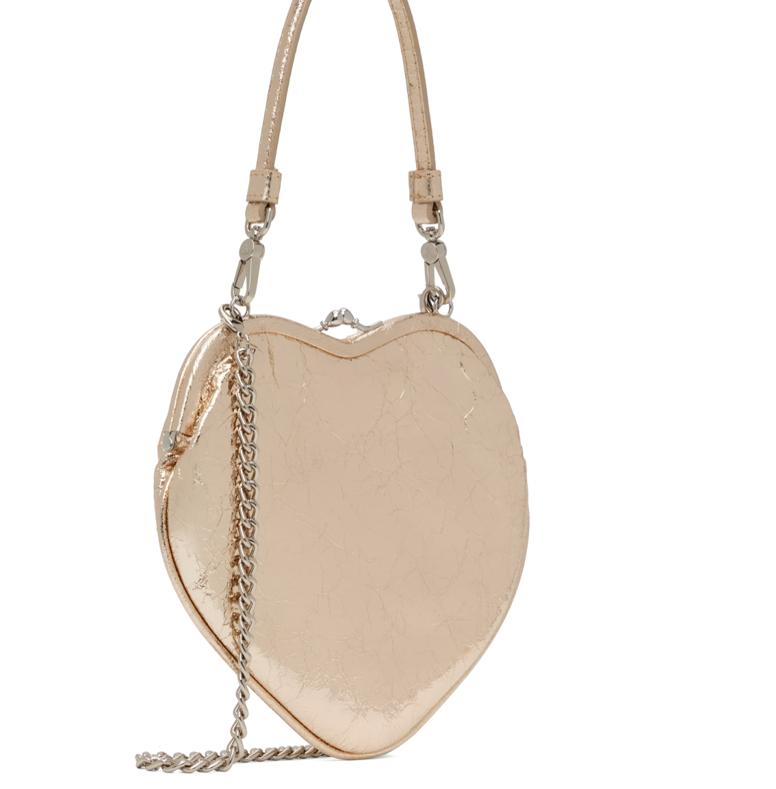 VIVIENNE WESTWOOD Gold Belle Heart Frame Bag