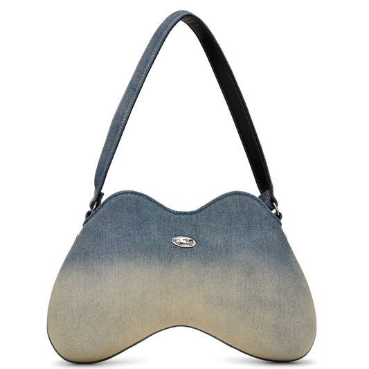 DIESEL Blue Double-D Shoulder Bag
