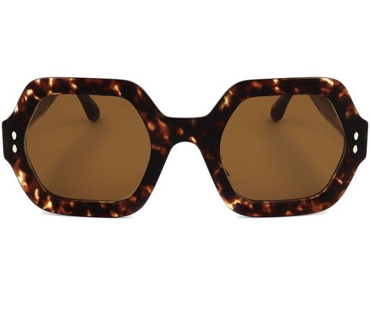 Isabel Marant Square Leopard Print sunglasses