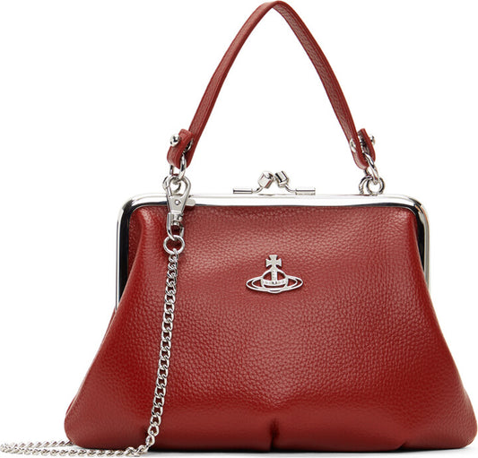 Vivienne Westwood dark red granny bag